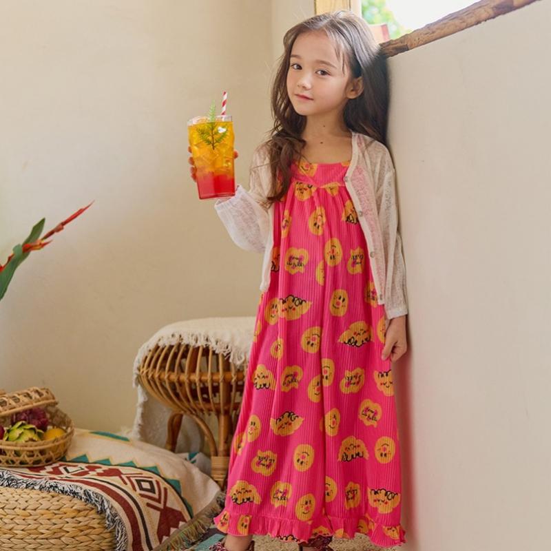 [lilypuri] Summer Cardigan Jumpsuit Top And Bottom  Dark Pink 