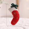 Decor Tree Christmas Sock Snowflake Scene Modern Minimalist Holiday Set Ornament