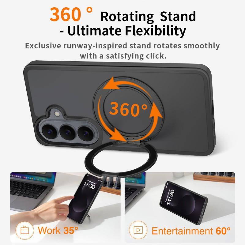 Factory Applicable S26 Series Rotary Bracket Phone Case S25 Magnetic Matte Pc+tpu Drop Resistance Protective Cover
