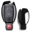 Chrome Black TPU Key Fob Case For Mercedes C E S M CLA CLK CLS SLK GLK GLA Etc.