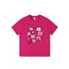 Guochao American pure cotton short-sleeved t-shirt women's new design sense niche loose large size fat mm cartoon top