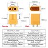 GTIWUNG 5 Pairs XT60 Connectors, XT-60 Male and Female Connectors, 5 Pairs XT30 Male and Female Bullet Connector Plugs for RC LiPo, 5 Pairs Red Ultra