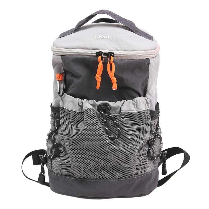 Casual bento bag Double compartment Large capacity backpack Travel camping Sports Unisex backpack