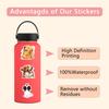 55 New Mixed Dog Mixed Dog Graffiti Stickers Decorate Notebook Luggage Mobile Phone DIY Stickers