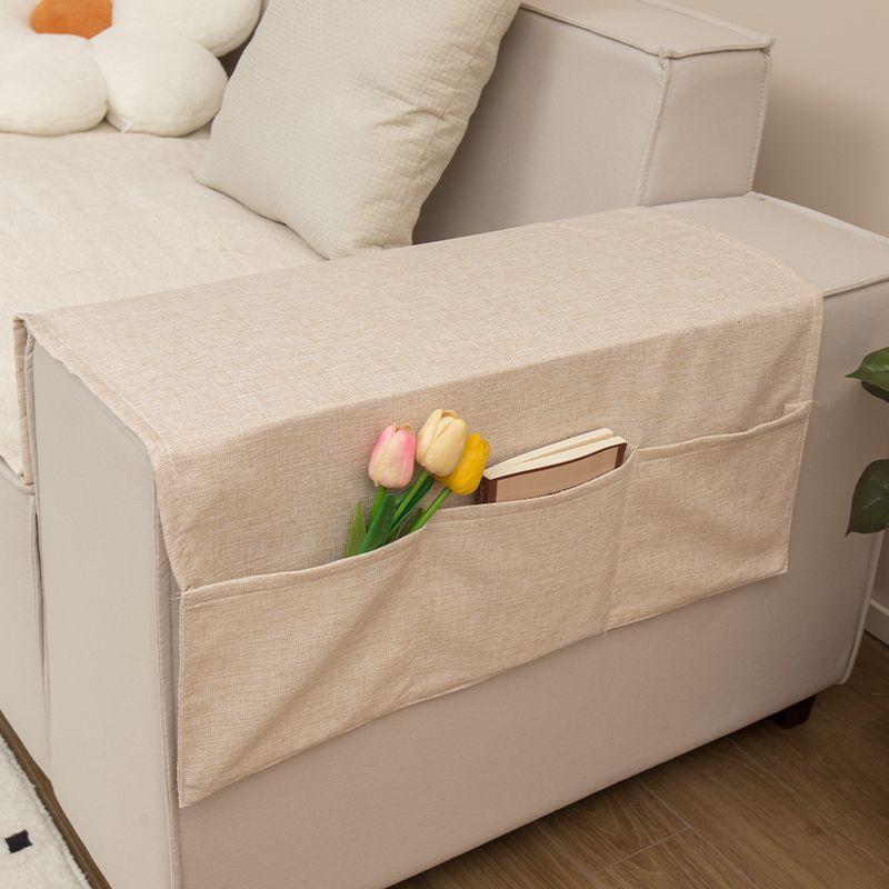 Ins Sofa Handrail Cover Cloth Modern Style Imitation Linen Dust Towel Cover Pad Universal For Summer Non -Slip Towel Cover Cloth