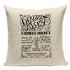 Cute Letter Print Pillow Case Square Cushion Cover Decorative For Sofa Bedroom Living Room Seat Car Office Home Decor