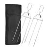 ZISIZ Three-Prong BBQ Forks & Skewers Set