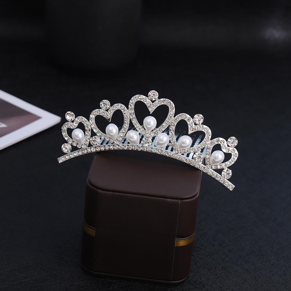 Children's Princess Crown Hair Comb - Cute Hair Accessory for Girls' Birthday or Performance