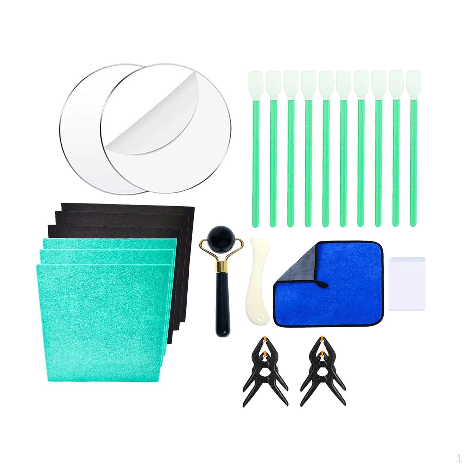 Trading Card Cleaning Kit Restoration Tools Essential for Football Basketball Sports Cards Clamps