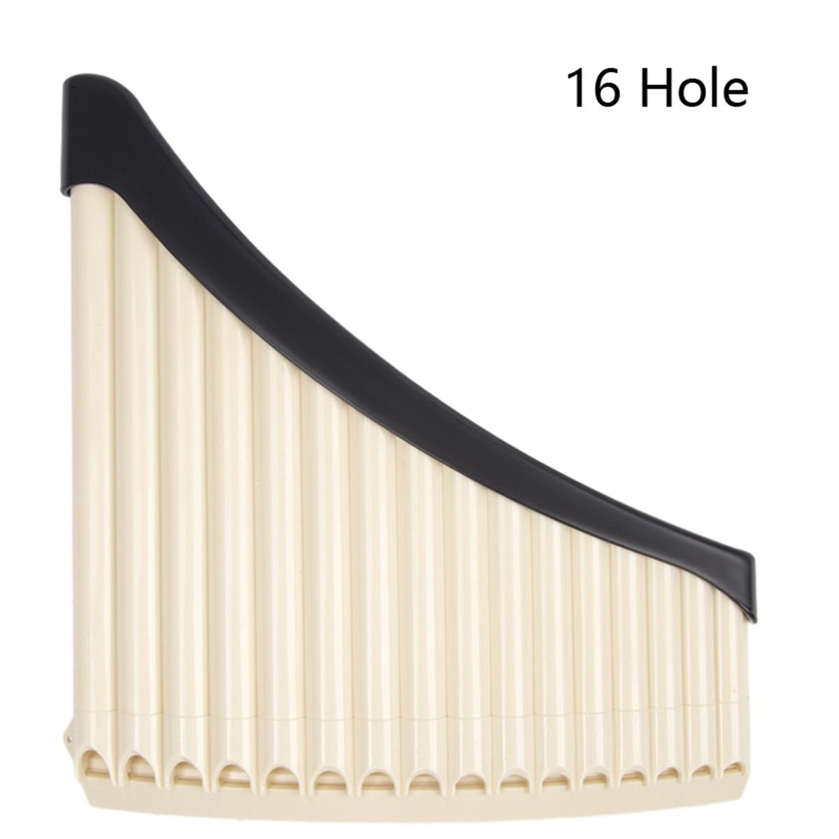 

1pc Pan Flute 16/18 Pipes Panpipes AC Tone Tunable Flauta Abs Romanian Base Panflute Professional Pan Pipe Musical Instrument 16 Hole-Beige