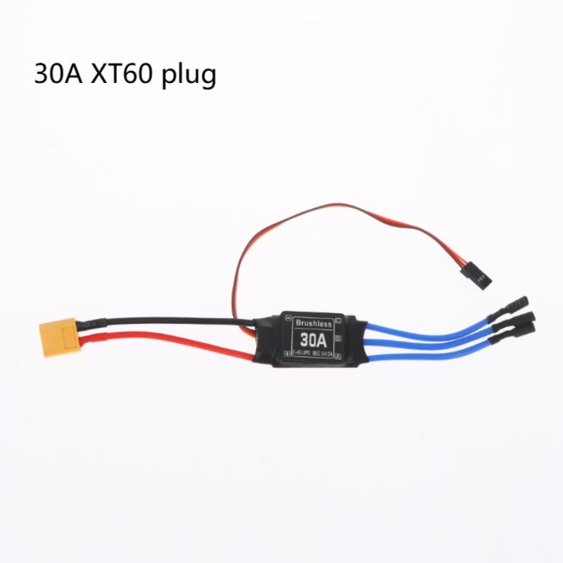 30A Brushless Electronic Speed Controller With 5V 3A Ubec Xt60 Esc Brushless Motor For Rc Fpv Helicopter Mini Quadcopter Drone