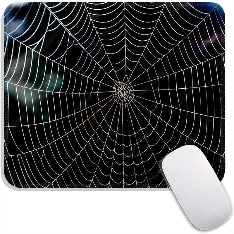 Spider Webs Standard Mouse Pad Small HD Mousemat Gaming Accessories Gamer MousePads Edge Stitched PC Non-Slip Travel Mousemat