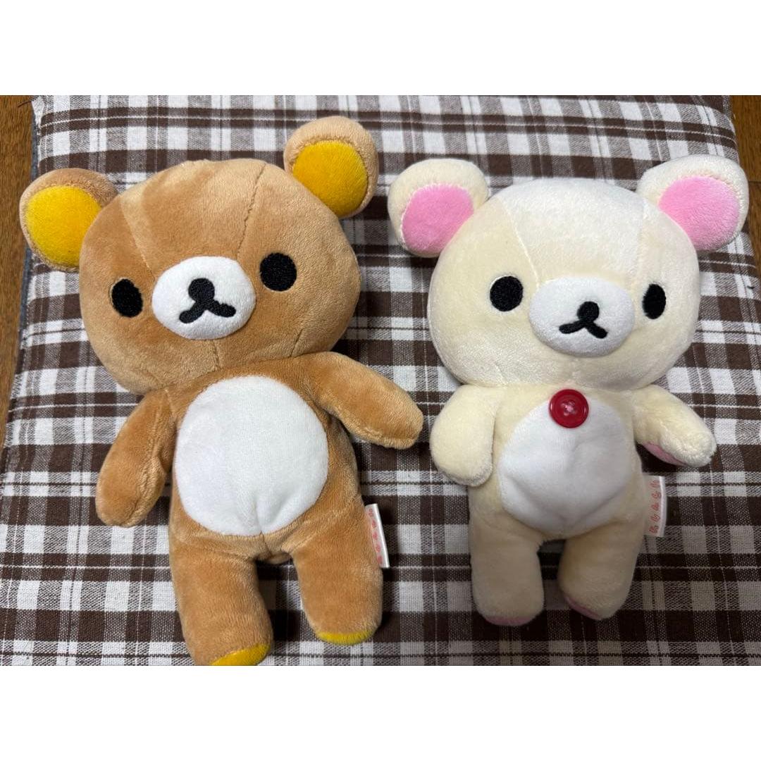 Rilakkuma & Korilakkuma stuffed toy set (with bonus)