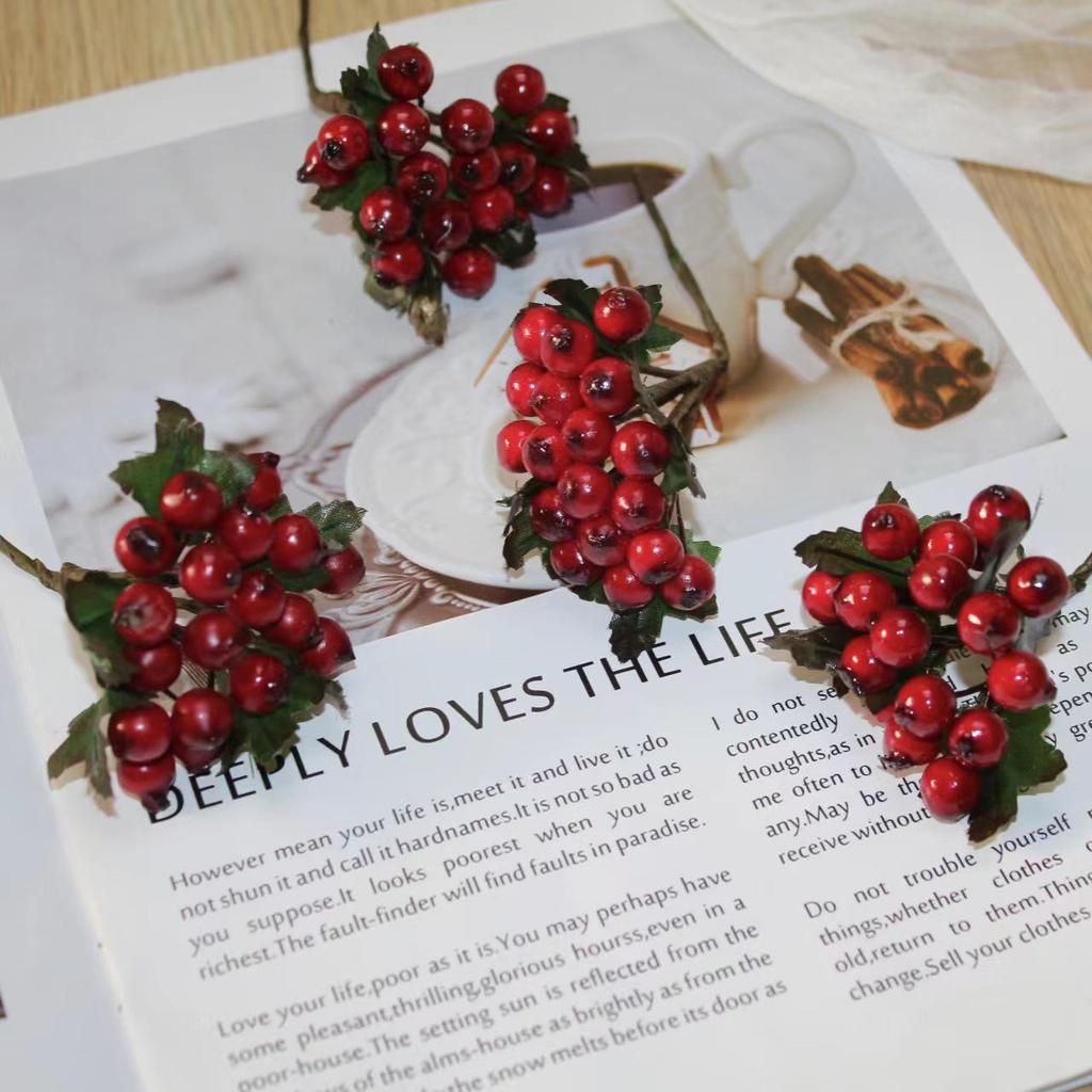Christmas Pine Cones & Dried Flowers Pack - Eucalyptus, Pine Wood, Cotton, Handmade Photography Props