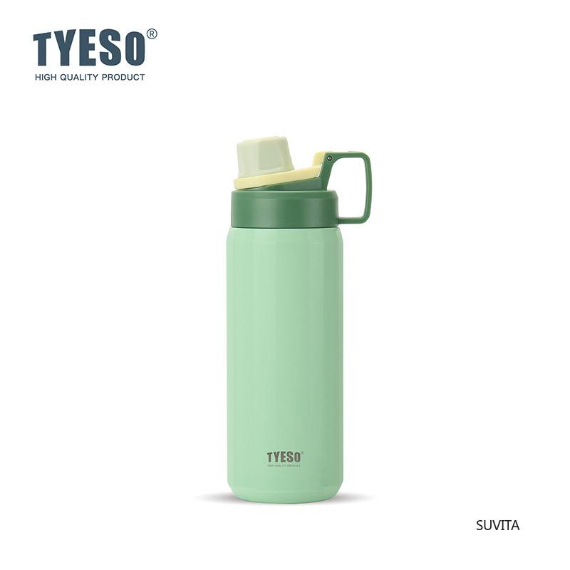 Bouteille d'eau thermos en acier inoxydable Tyeso Sport Isotherme Anti-fuite Portable Gourde Fitness pour Voyage en Plein Air Gourdes sous Vide