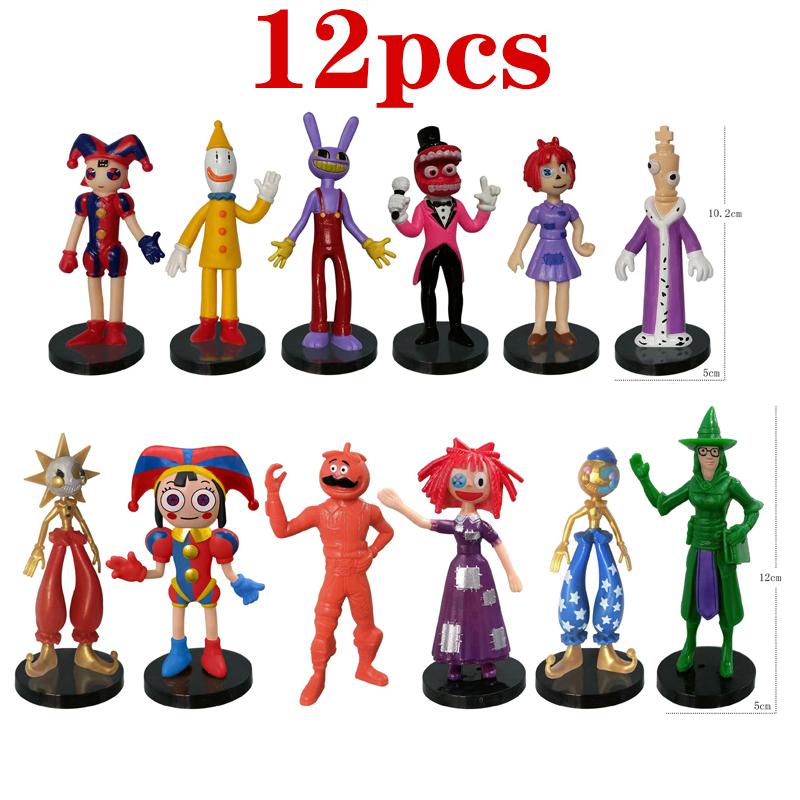 6-12Pcs Cartoon Characters Figura Model PVC The Amazing Digital Circus Anime Action & Toy Figures For Kids Birthday Gift