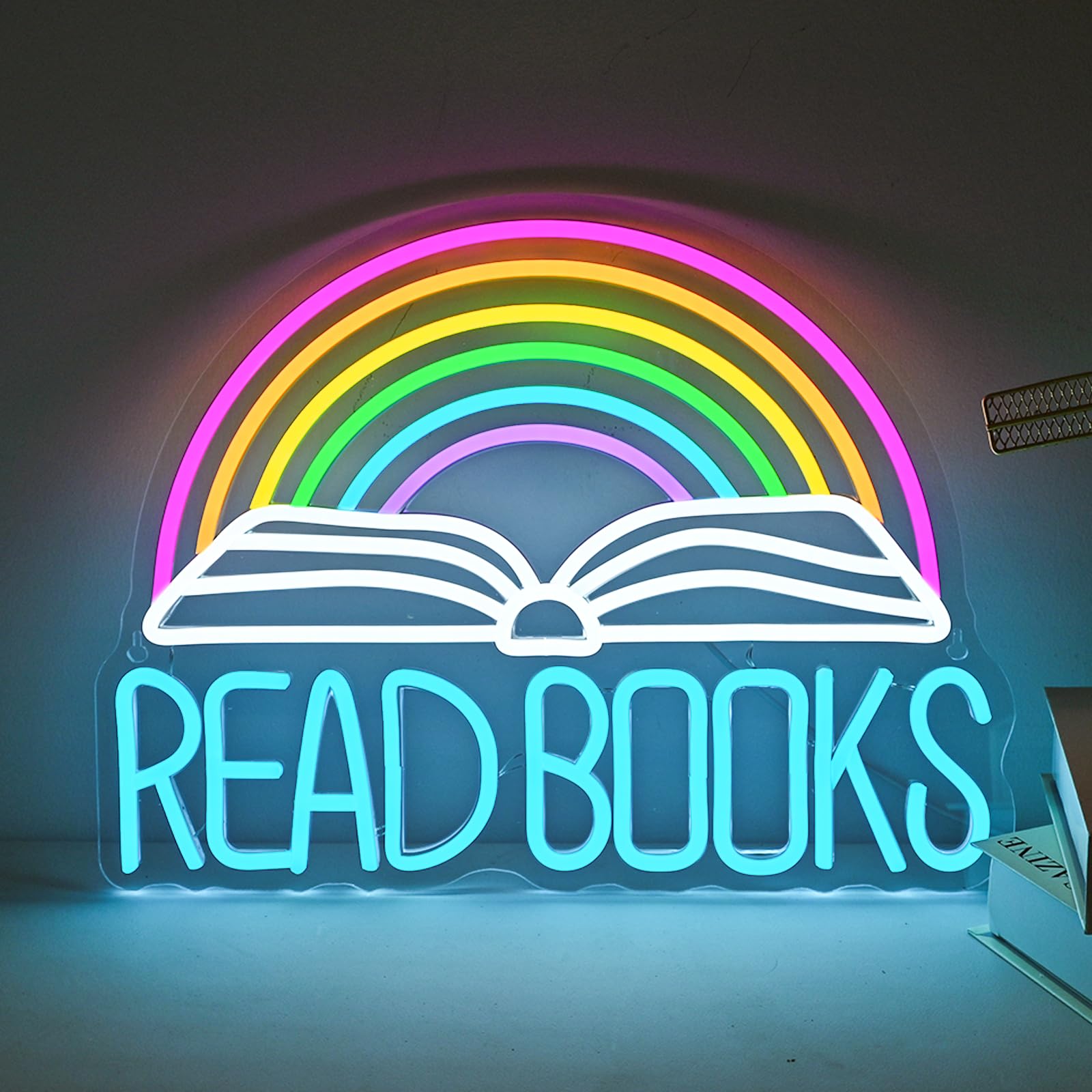 

Read Books Neon Sign Book Neon Sign Read More Books Neon Library Classroom Reading Room Bookstore Bookish Decoration Kids Gifts