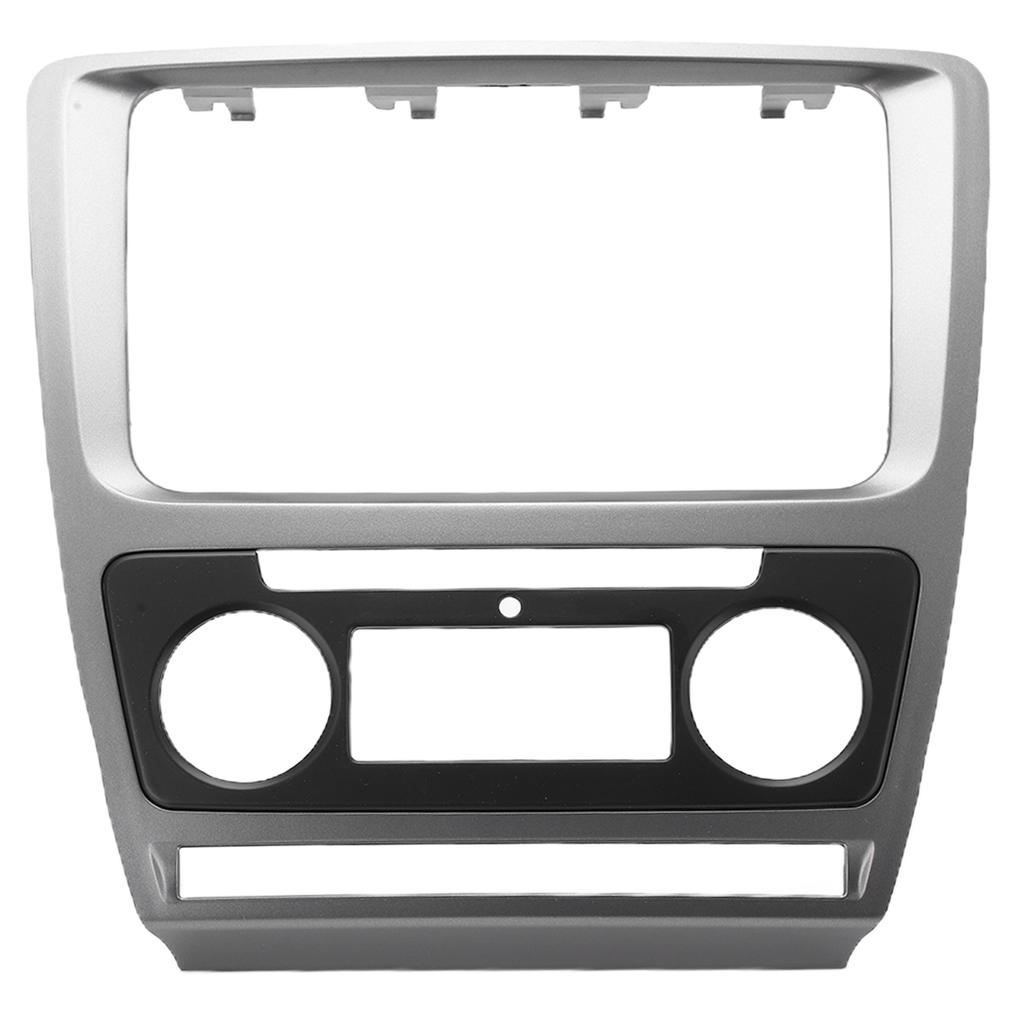 2DIN Rádio Stereo Fascia Rám Palubní deska CD Panel Ozdobná lišta Náhrada pro Octavia 2008‑2013