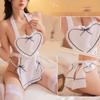 Lingerie Apron Tight Fitting Deep V Gathering Maid Outfit Short Sexy Female Lingerie Women's Ethical Underwear Sexy Easy Tools