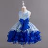 Girls' Dresses Skirts Bowknot Flower Girl Wedding Evening Dresses Birthday Party Puffy Dresses Programme Performance Dresses  Girl's Favourite Dress