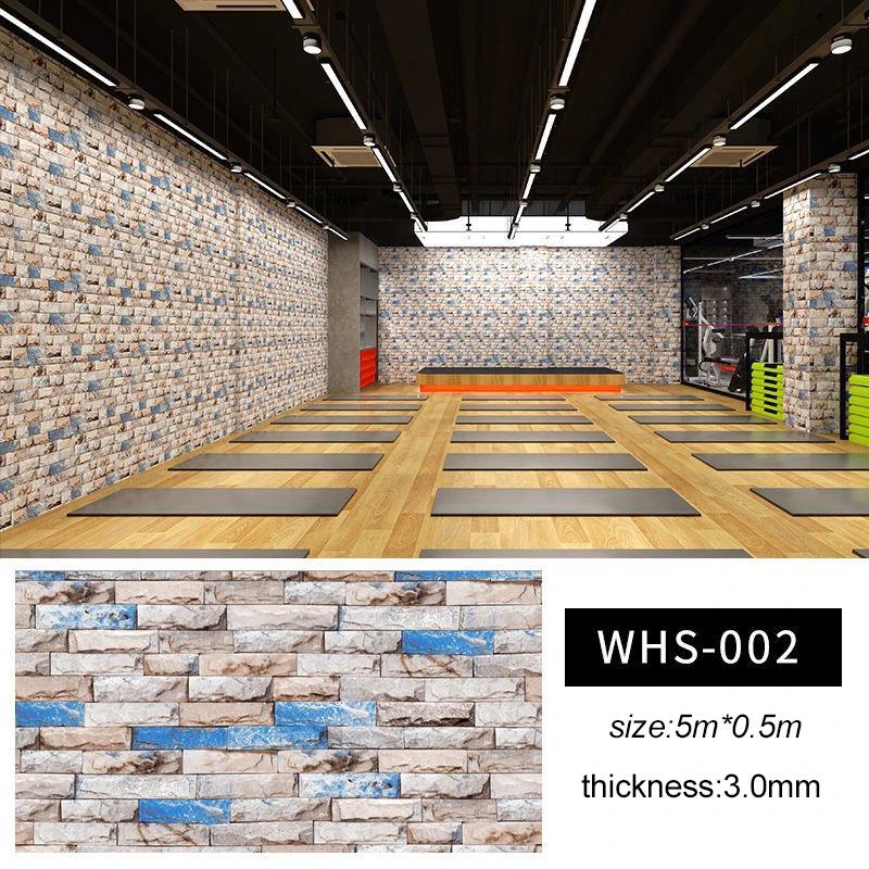 Wall Stickers Brick 3D Wallpaper Self-adhesive Restaurant Wall Skirt Wallpaper Waterproof Moisture-proof Background Papier Peint