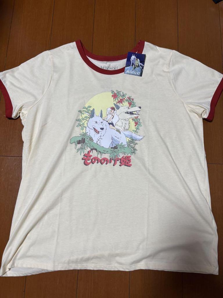 [USED] Studio Ghibli Princess Mononoke T-shirt with Tag, Anime Character