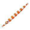 Major Craft Metal Jigpara Vertical Long Matte Zebra Chart Orange Jig, Throw, 400g, JPV-LS400#66,