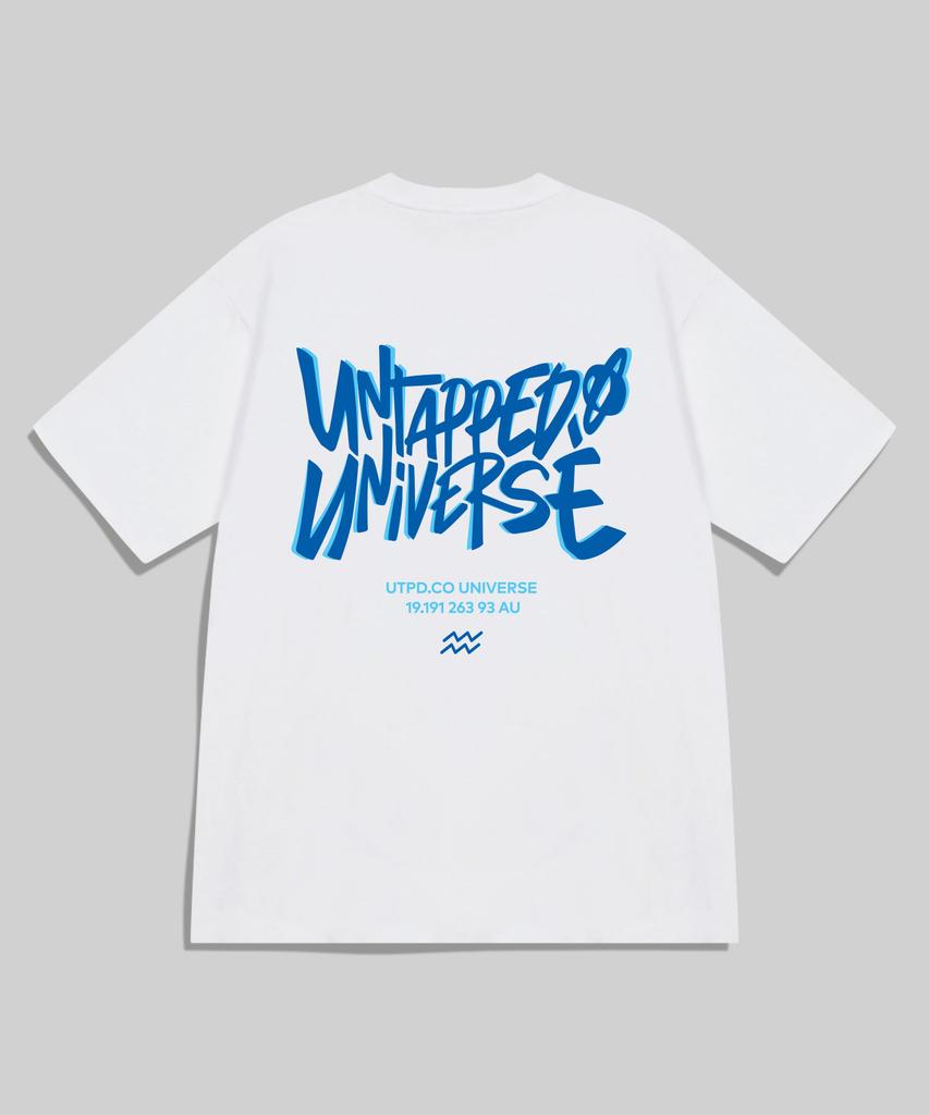 UNTAPPED STUDIO Universe Overlap Pure Cotton Big Oversized Short Sleeve T-Shirt 4 Colors