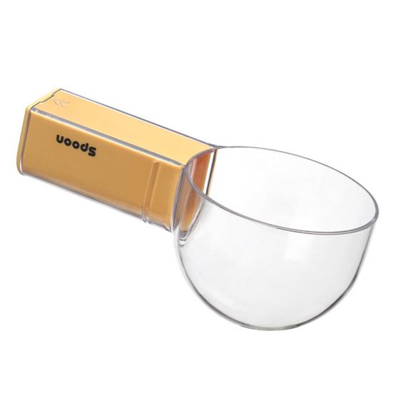 Graduated Spoon with Insect-Proof Storage Box Removable Handle Transparent Measuring Spoon 40ml-160ml Food-Grade Kitchen Tool for Rice Noodles Cooking