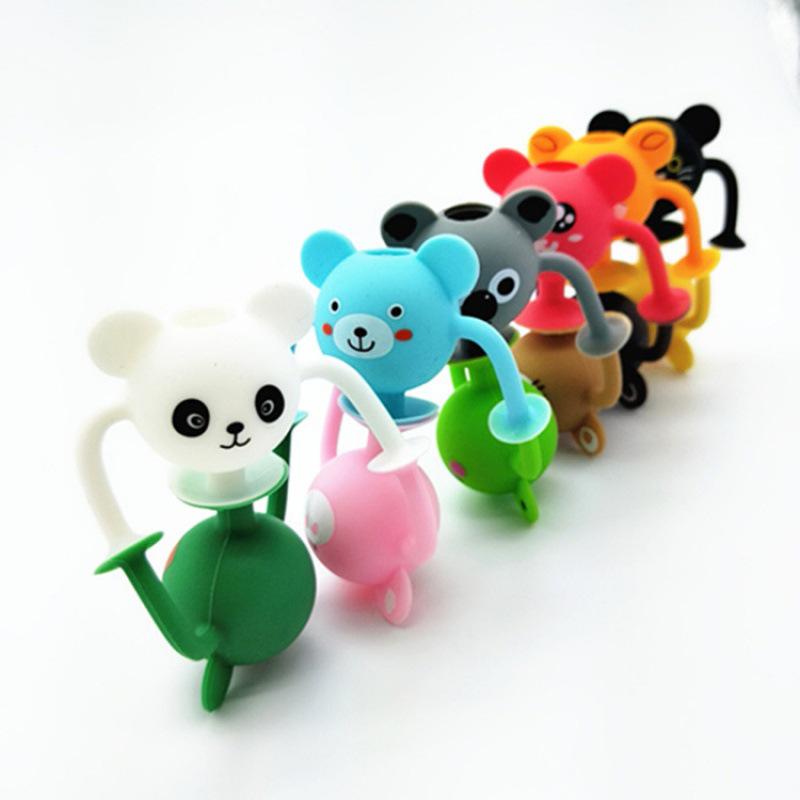 Cartoon Suction Cup Silicone Building Blocks - Interactive, Versatile, and Soft Toys for Kids