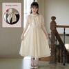 Girls' Korean Style Short Sleeve Chiffon Princess Dress