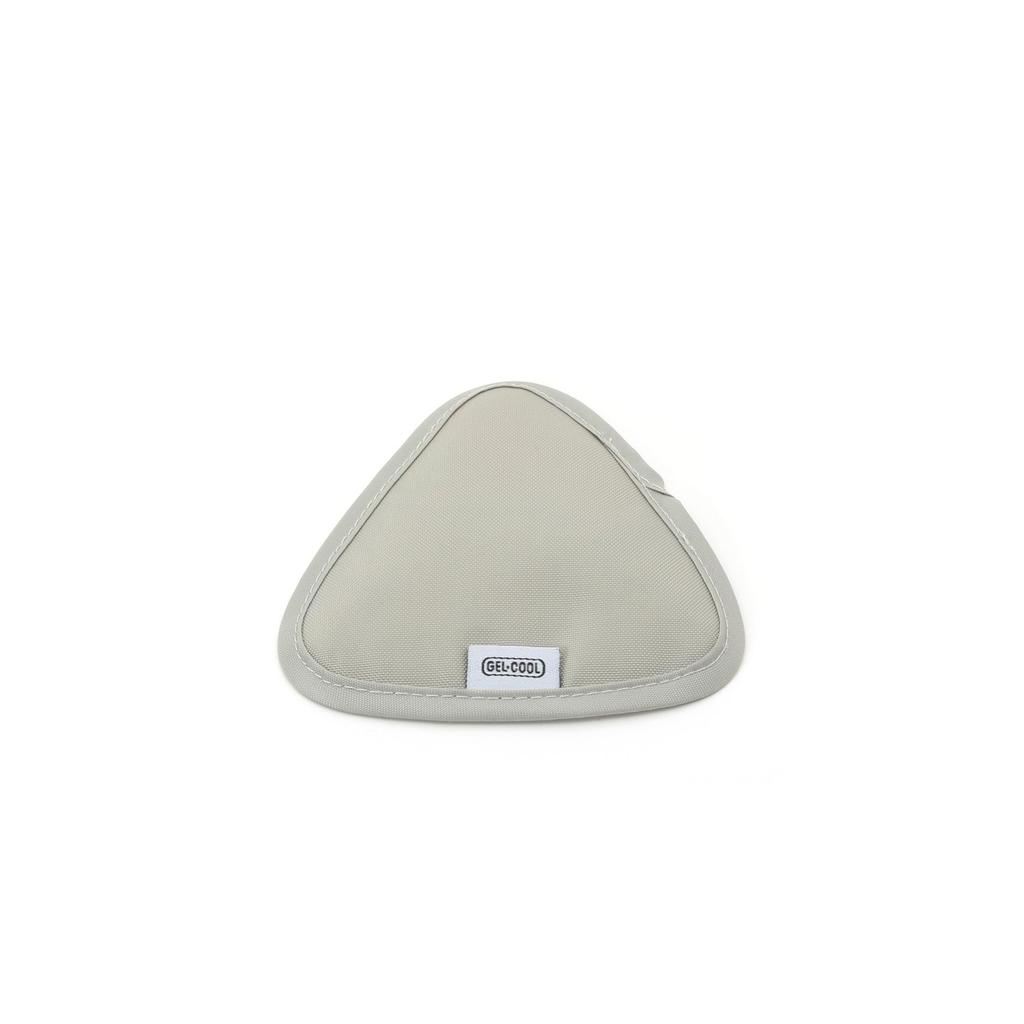 Miyoshi Seisakujyo Compatible Triangle Rice Ball Lunch W x D x H with Triangle Rice Ball Product GEL-COOL Case/Insulated Bag, Gray, 11.8cm 11.5cm