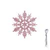 12pcs Christmas Snowflake Ornaments, Plastic Snowflake, Glitter SnowFlakes, Xmas Tree Pendant, Snowflake for Christmas Tree