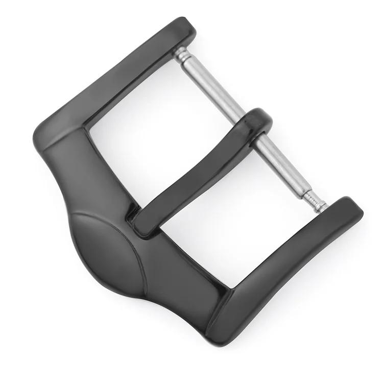 Stainless Steel Middle Brushed Watch Buckle 14mm 16mm 18mm Silver Rose Gold Black Watchband Strap Clasp Watch Accessories