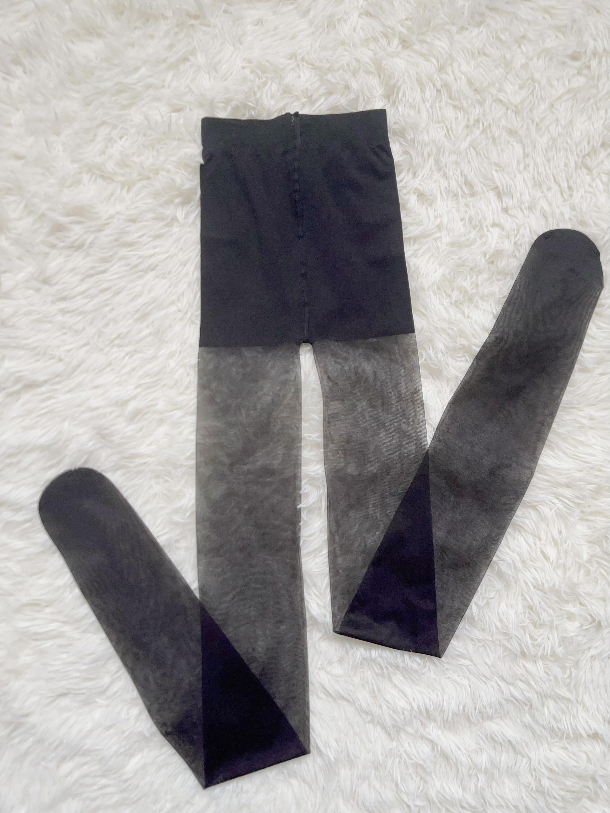 

Женские колготки 20D тонкие весенне-летние формирующие нейлоновые леггинсы M чёрный