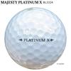 Majesty golf PLATINUM pearl 1 dozen 4-piece balls, X, BL3324, white, (12 balls)