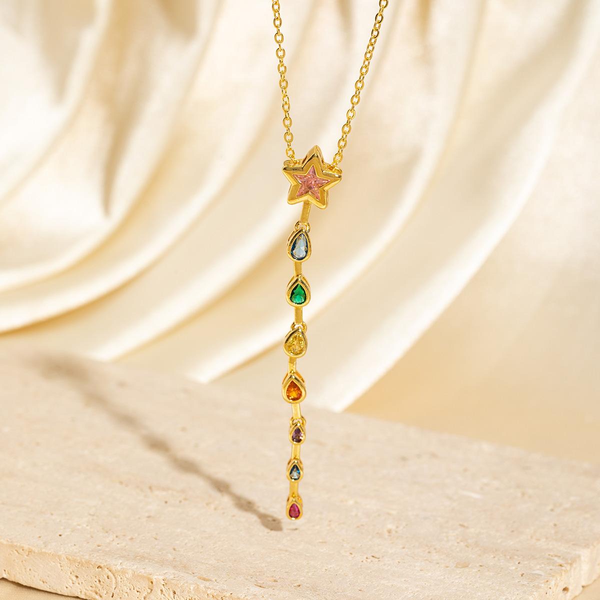 

1pc Fashion Colorful Zircon Pendant Jewelry Party Accessories For Women Jewelry Gifts
