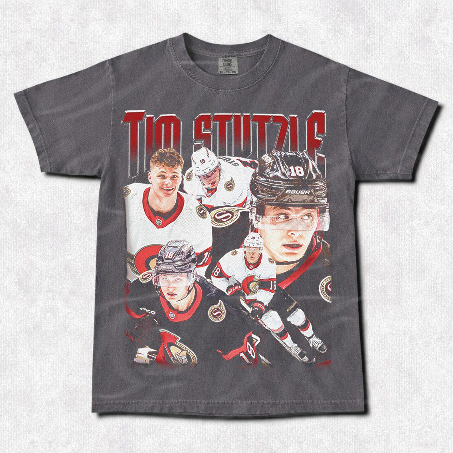Tim Stutzle Hockey Shirt: 90s Style Tee FD L