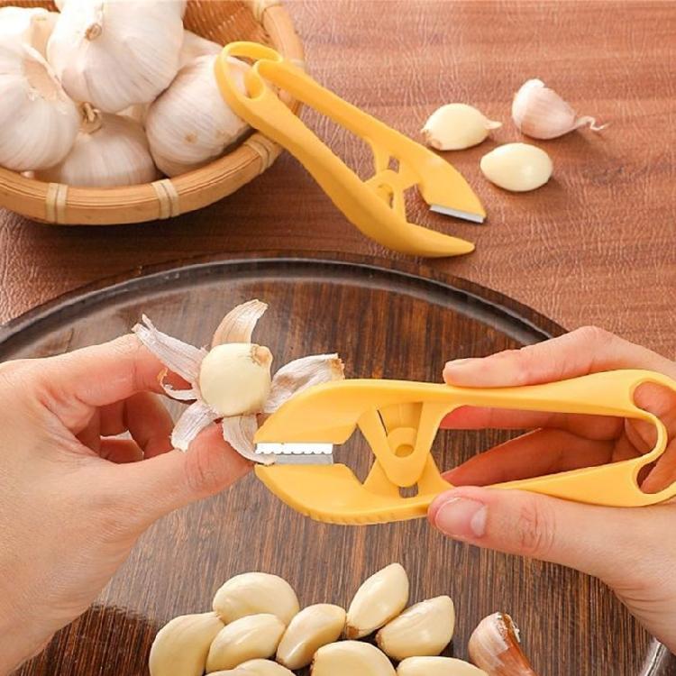 Ergonomic Stainless Steel Garlic Peelers Kitchen Utensils With Rusts Proof Design For Quick Simple Vegetable Peeling