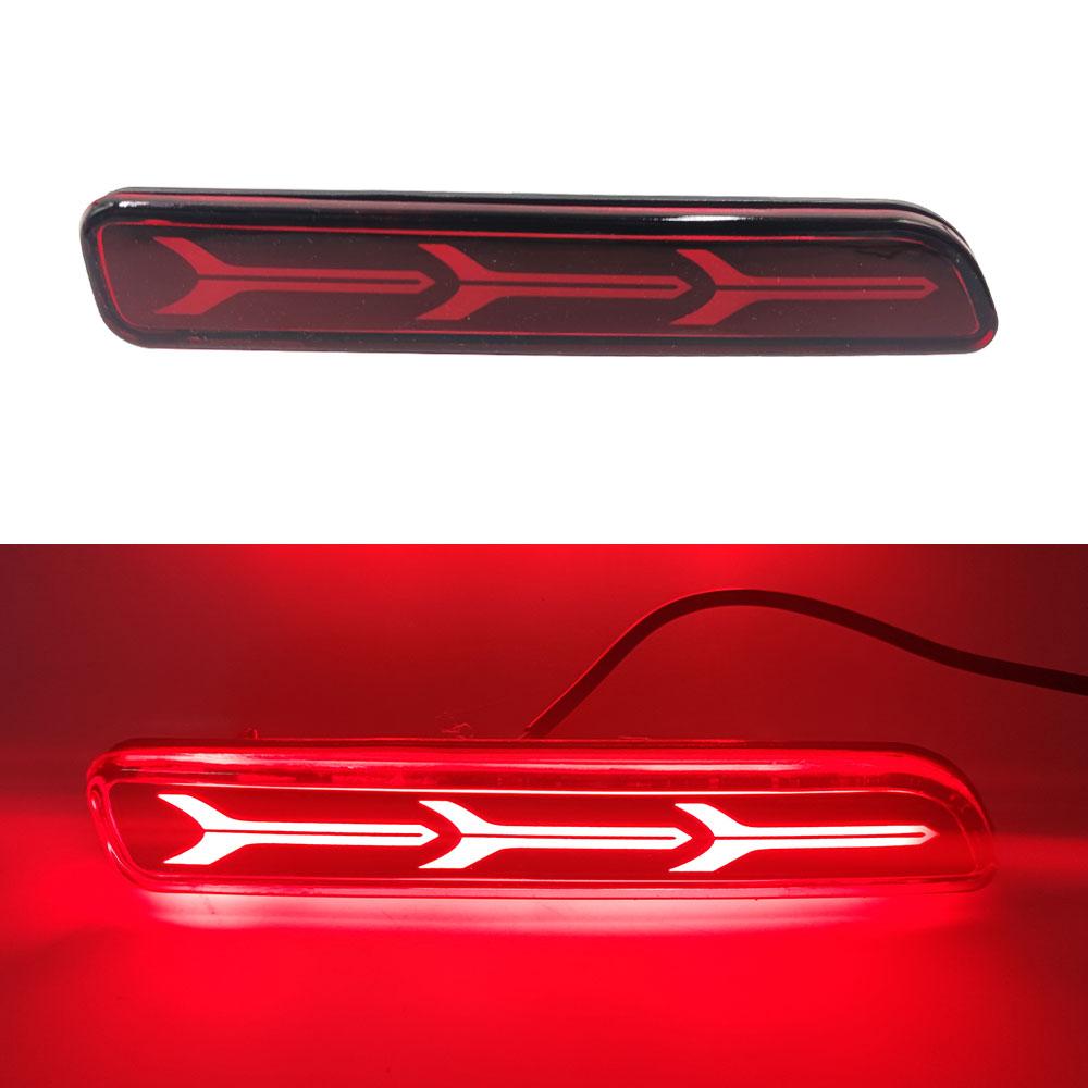 Car Flashing 2PCS For Suzuki Ertiga Ciaz Vitara S-Cross SX4 Splash Car Led Brake Lights Rear Bumper Lamp Reflector Tail Lamp