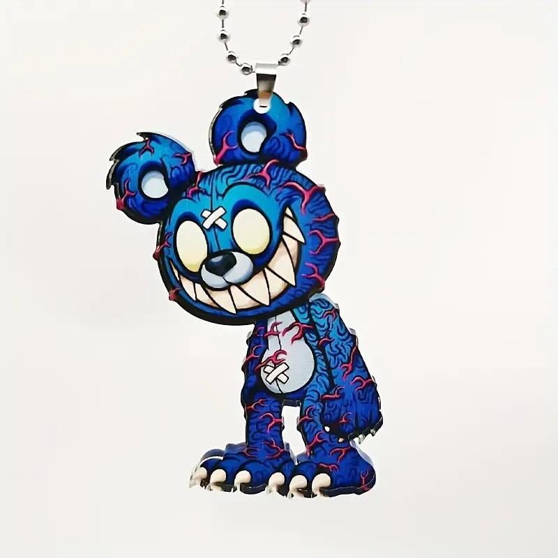 Acrylic Cartoon Adorable Car Pendant For Rearview Mirror Decoration And Use Keychain