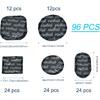 Professional Self-Vulcanizing Tire Repair Patches 96 Pcs - Multi-Size (41Mm To 57Mm) Radial Tire Patch Kit For Cars/Trucks/Motorcycles, Heavy Duty,