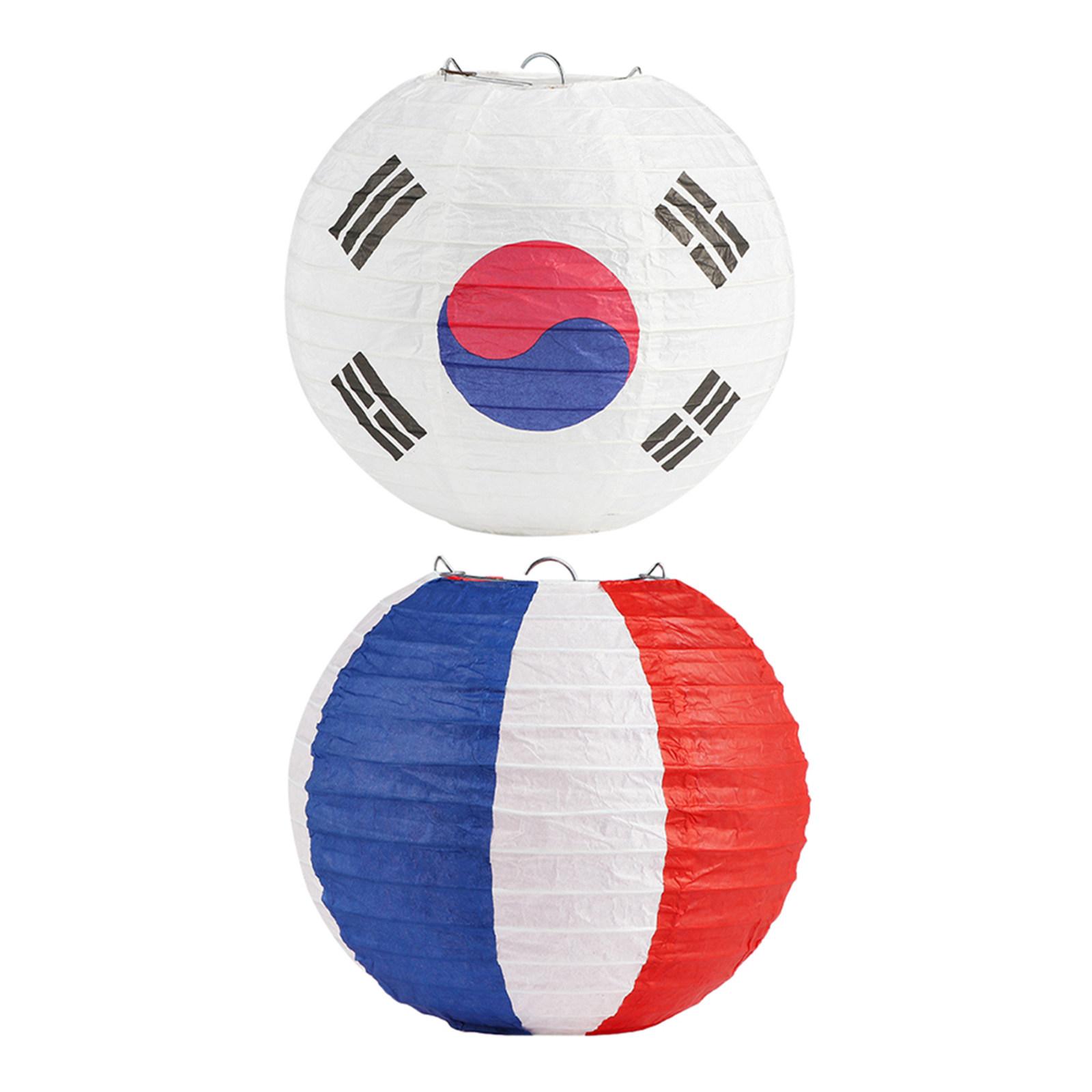 

2Pcs Flag Lanterns Korea Style Festival Paper Lanterns Restaurant Outdoor Decorative Hanging Party Props other