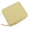 des Round zipper bifold wallet leather EMBOSSED ecg23s010 SA210E WHITE [COMME GARÇONS] Off-white