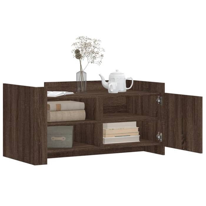 VidaXL Coffee Table Brown Oak 100x50x50 Cm Engineered Wood, Side Table, Living Room Table, Accent Table, End 848366