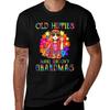 Unisexs Old Hippies Crazy Grandparents Make Groovy Grandmas Tshirt Big And Tall Casual Tshirt
