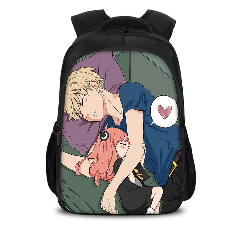 SPY×FAMILY Double Layer Backpack Durable, Trendy, Versatile, Large Capacity Cartoon School Boy and Girl Birthday Best Gift
