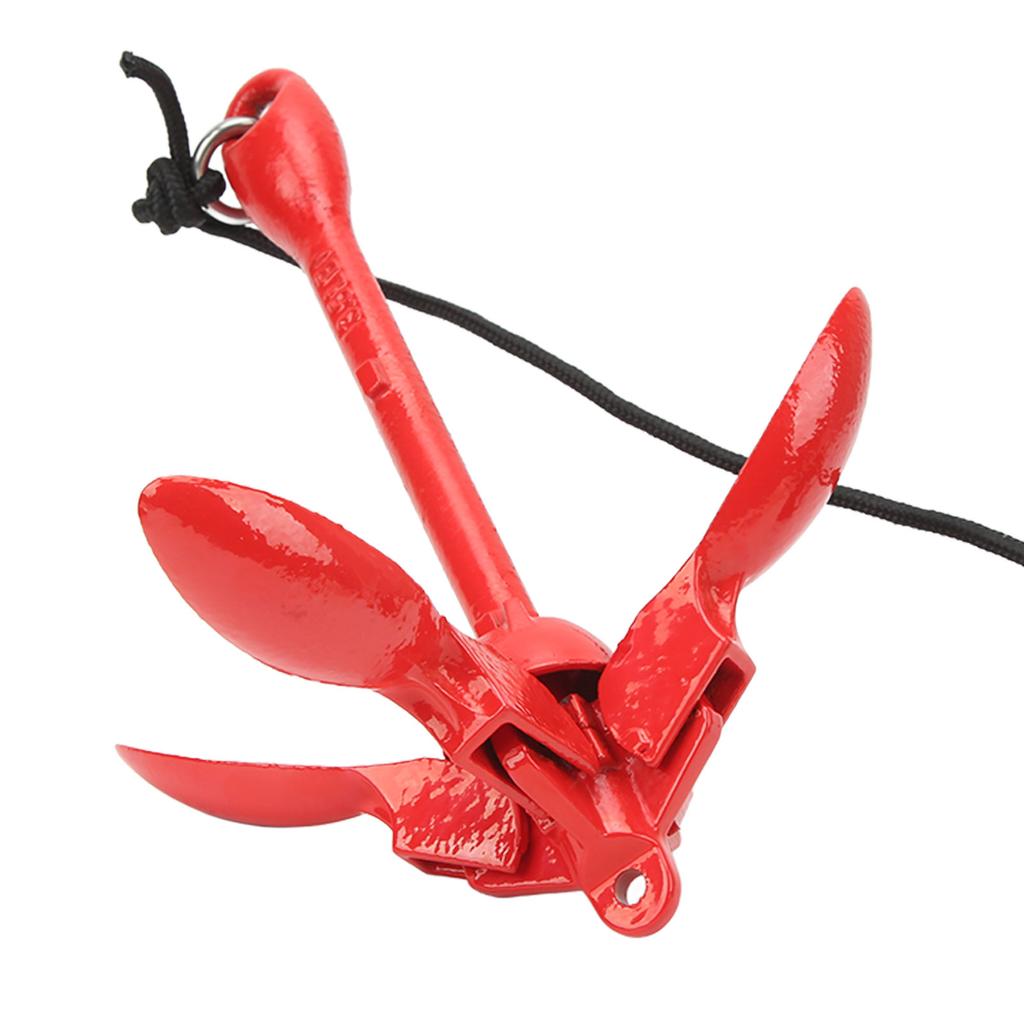 Boat Anchor with 39.4ft Tow Rope Carrying Bag Carbon Steel Foldable Grapnel Anchor for Kayak Marine