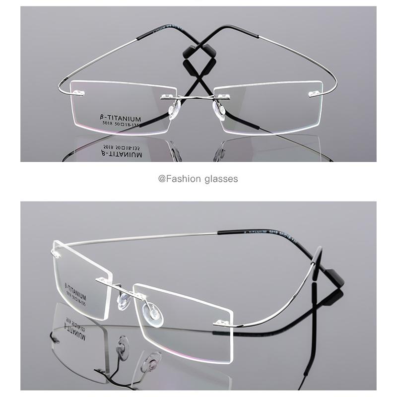 

Lightweight Rimless Eyeglasses Small Frame Memory Titanium Eyeglasses 5018 Spectacle Prescription -0.5 -1 -1.5 -2 -2.5 -3 -4 -5 Myopia -3.75