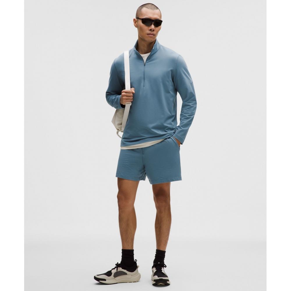 Lululemon Soft Jersey Half Zip Steel Blue